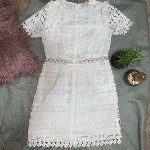 Michael Kors white lace dress
